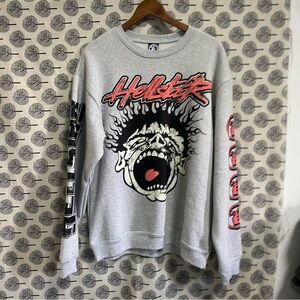 Hellstar Capsule 9 Crew Neck Grey Sweatshirt